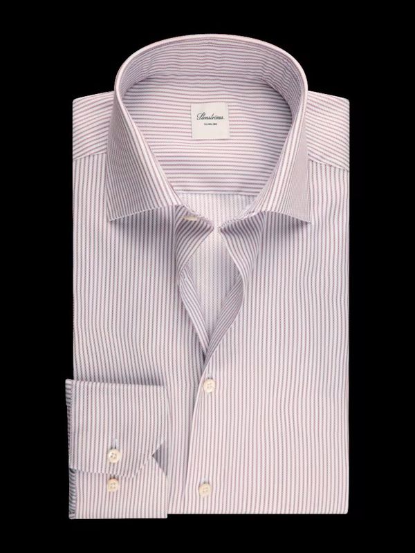 Stenstroms Red Stripe Dress Shirt 6027719008-672