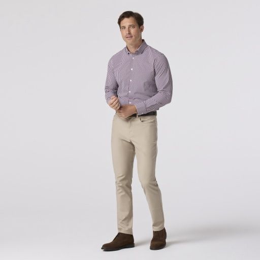 Mizzen+Main Leeward Eggplant Gingham TBU11-ECG