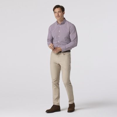 Mizzen+Main Leeward Eggplant Gingham TBU11-ECG