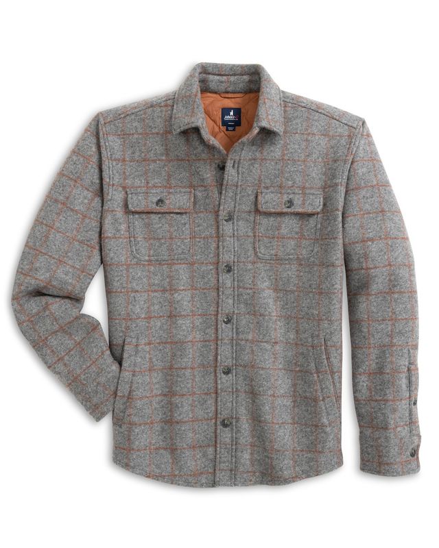 Johnnie-O McDowell Charcoal Shacket JMSJ100080