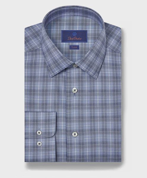 David Donahue Blue &amp; Navy Check TBSP11813414
