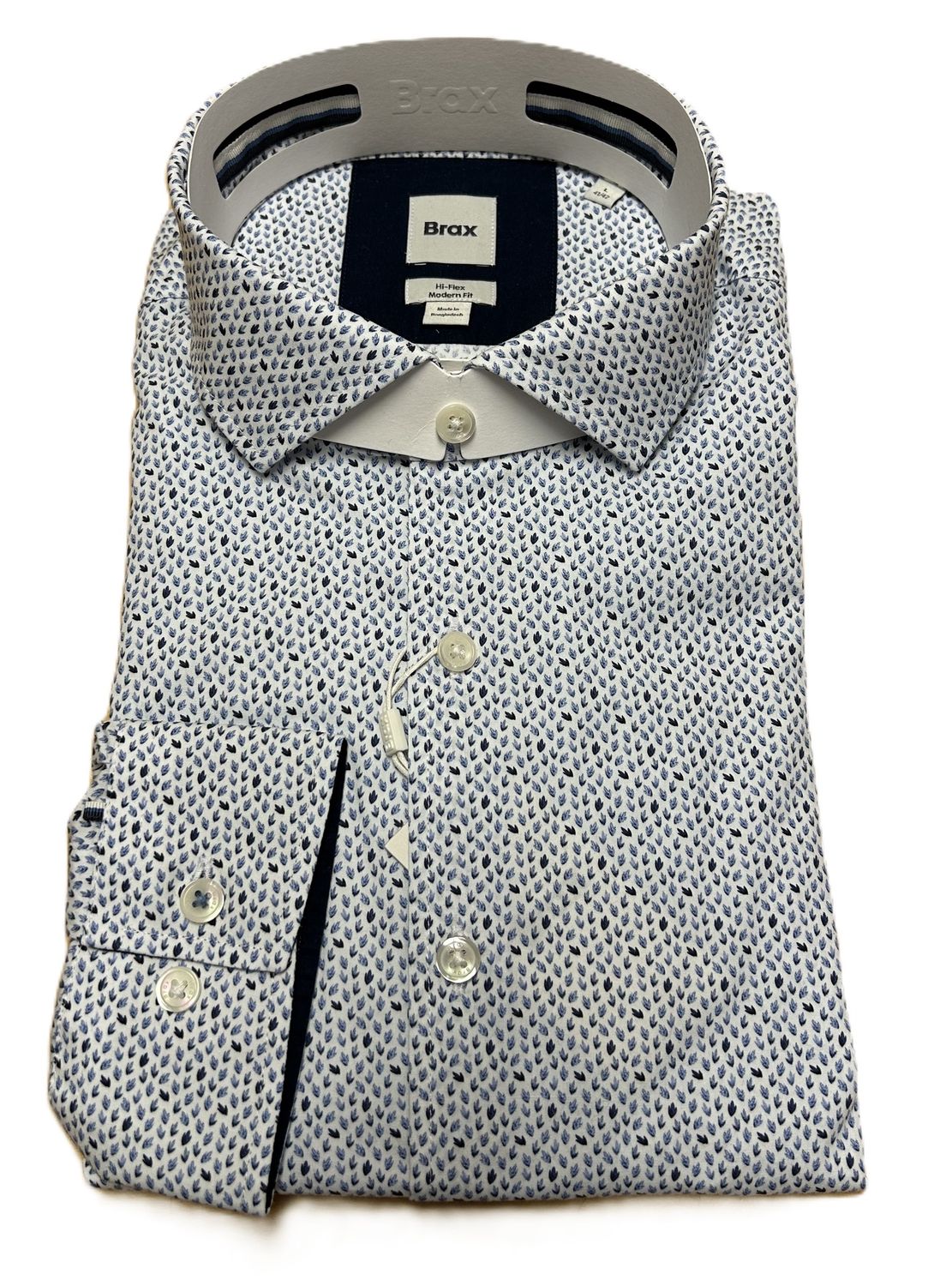 Brax Harold Navy Fancy Print 47-3058