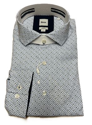 Brax Harold Navy Fancy Print 47-3058