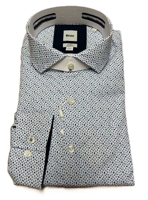 Brax Harold Navy Fancy Print 47-3058