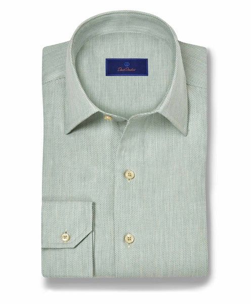 David Donahue Sage Cashmere Blend Sport Shirt CBSM1101335