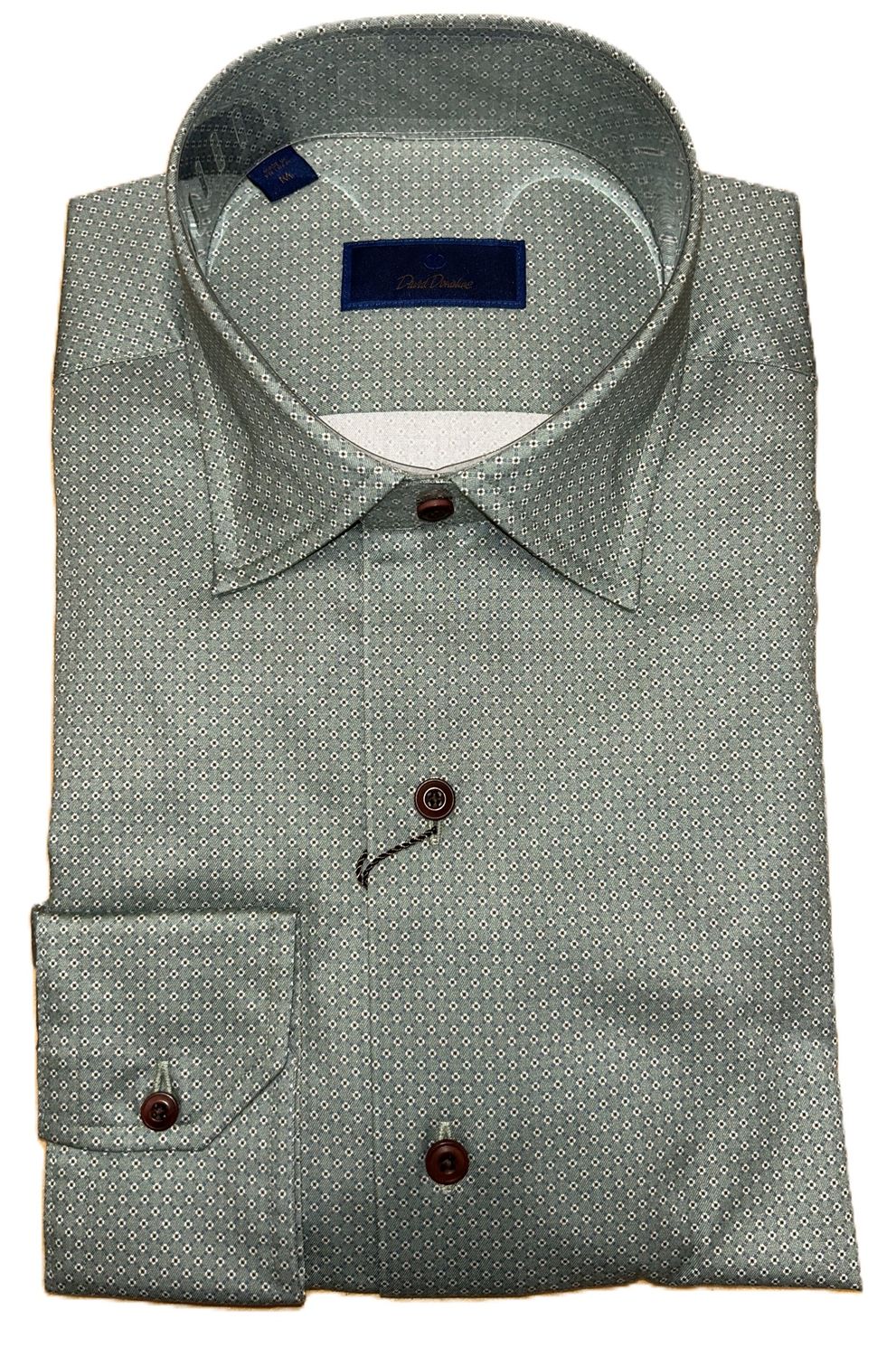 David Donahue Sage Medallion Print Shirt CBSM11017335