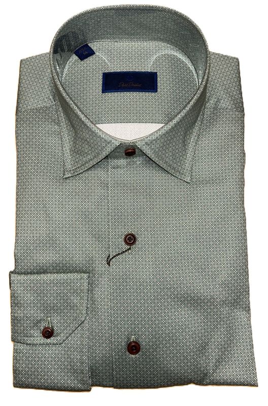 David Donahue Sage Medallion Print Shirt CBSM11017335