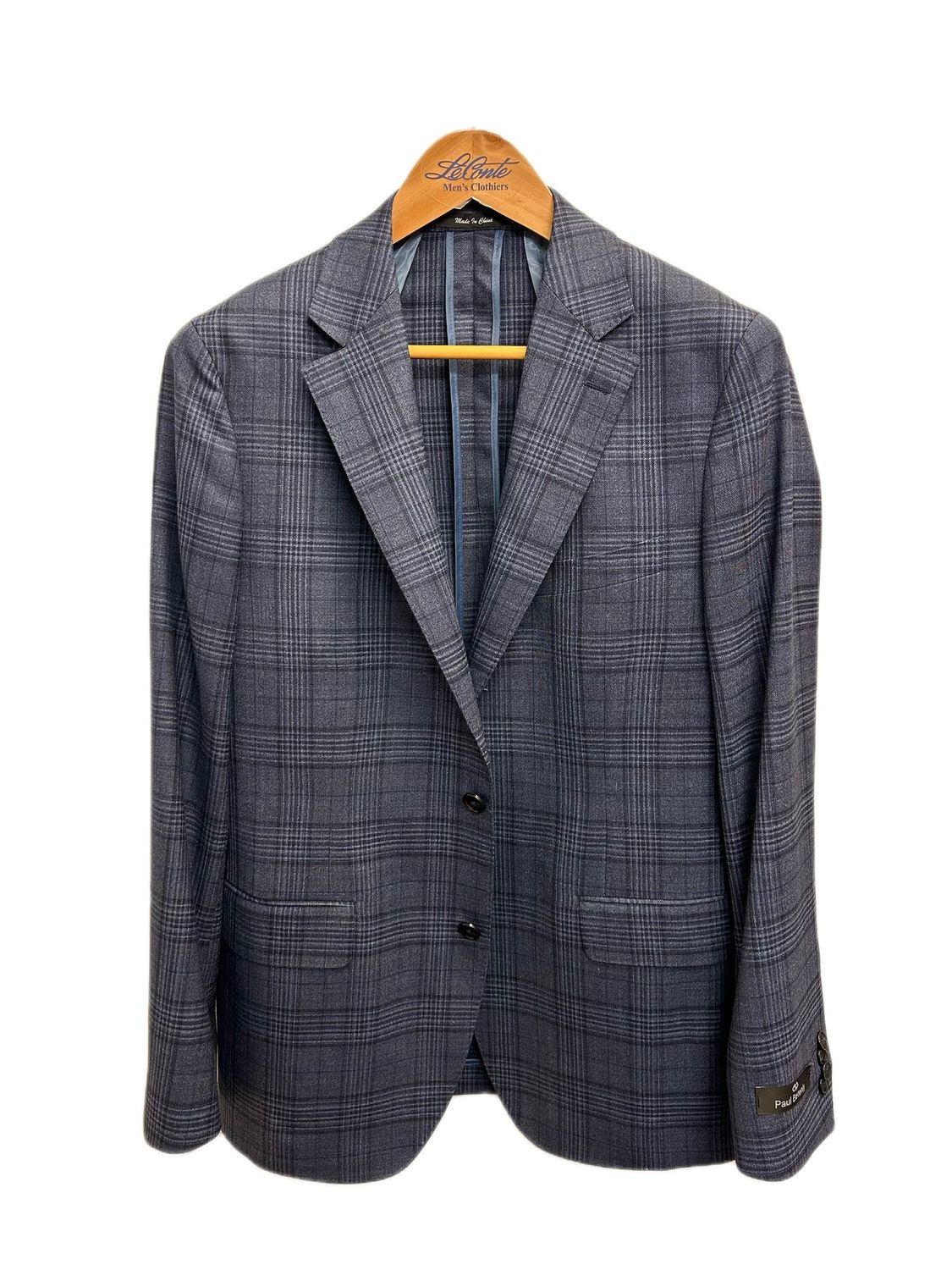 Paul Betenly Kevin Blue Plaid Sport Coat 2K5205