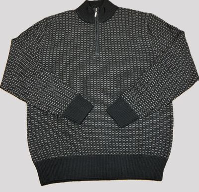 Peru Unlimited Royal Alpaca Jacquard 1/4 Zip RAJ3T1100