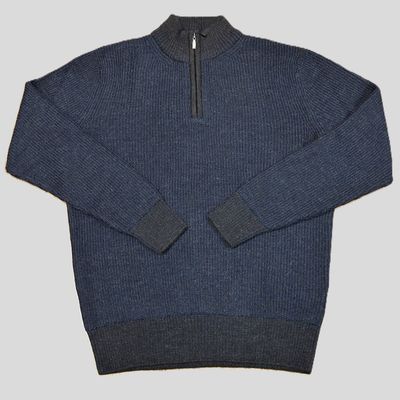 Peru Unlimited Royal Alpaca 1/2 Zip Houndstooth RAJH110