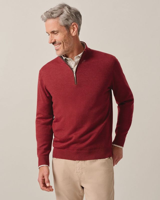 Johnnie-O Raynor Merino Wool 1/4 Zip JMSW100250