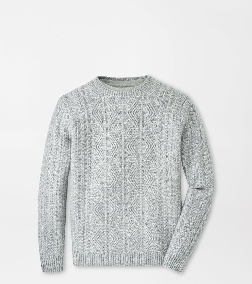 Peter Millar Callum Cable Crewneck Sweater