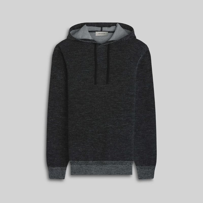 Bugatchi Melange Hoodie Sweater HH512H01