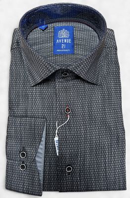 Avenue 21 Charcoal/Black Shirt Y44