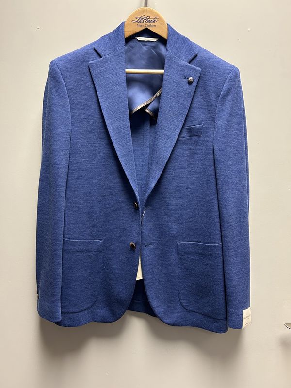 Jack Victor Hartford Blue Knit Sport Coat C15002