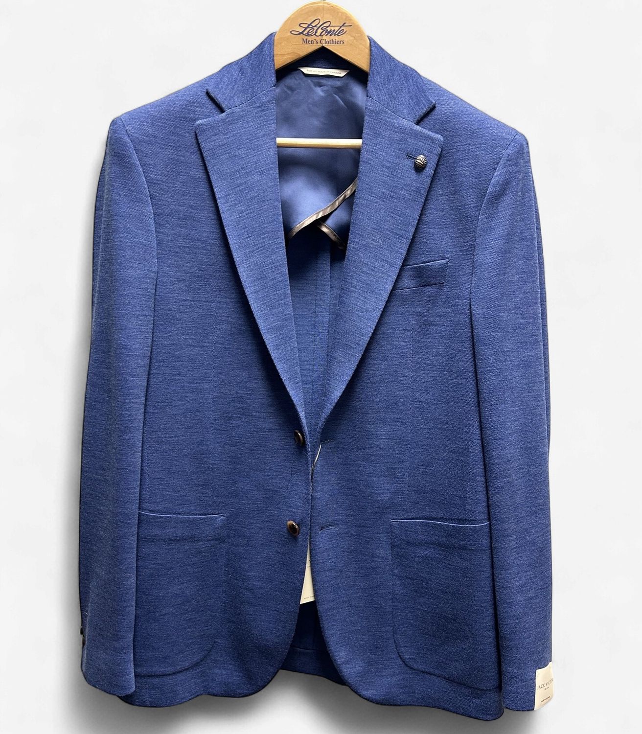 Jack Victor Hartford Blue Knit Sport Coat C15002
