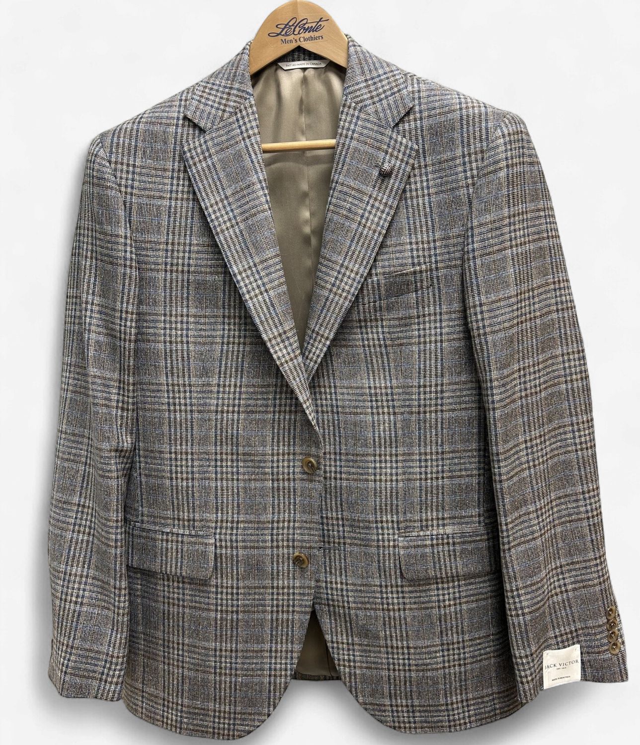 Jack Victor Conway Brown Plaid Sport Coat 1261227