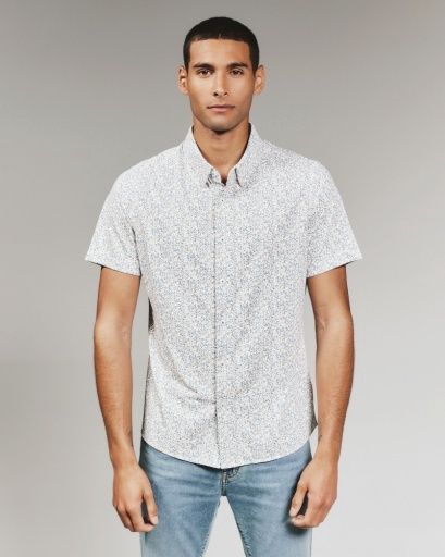 7Diamonds Mercer Short Sleeve Shirt SMK-8064, Colour: NATURAL, Size: M