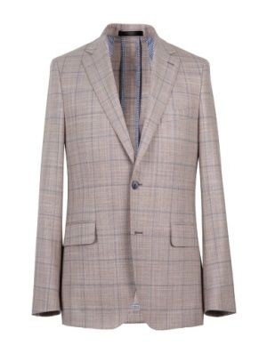 Paul Betenly Pink &amp; Blue Plaid Sport Coat 2K6109