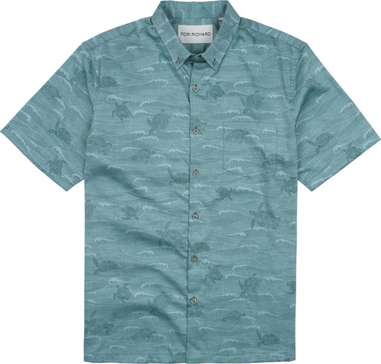 Tori Richard Honu Ocean Jacquard SS Shirt