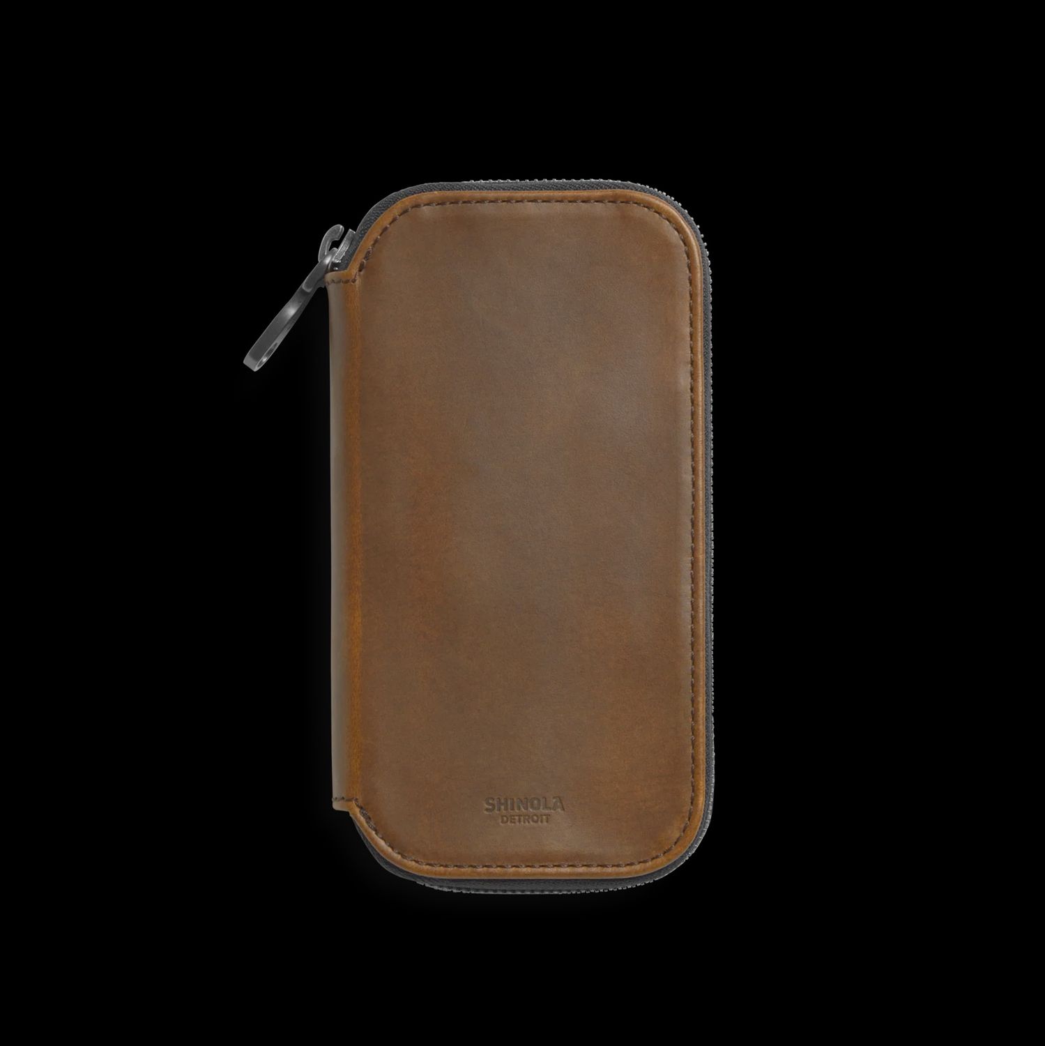 Shinola Brown Travel Watch Case Navigator