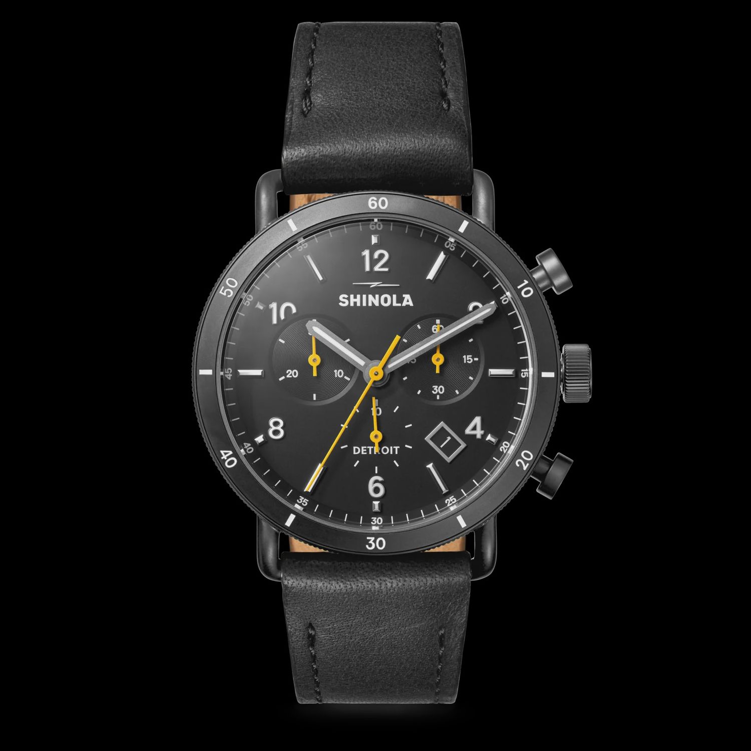 Shinola Canfield Sport Chronograph Black 40mm Watch