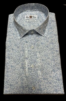 Alan Paine Classic Blue Floral  Shirt S2662M