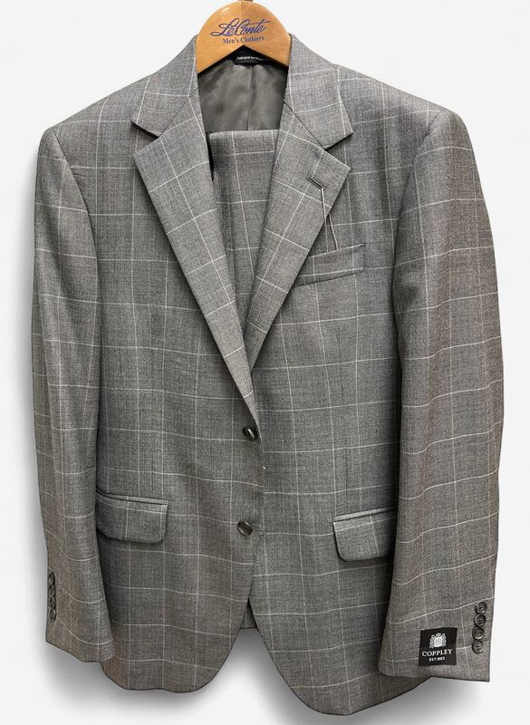 Coppley Gibson Mid Grey Box Plaid 20188