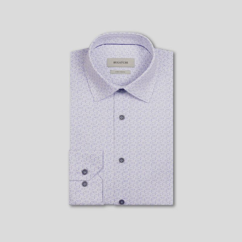 Bugatchi James Cotton Geometric Shirt JF9216K60