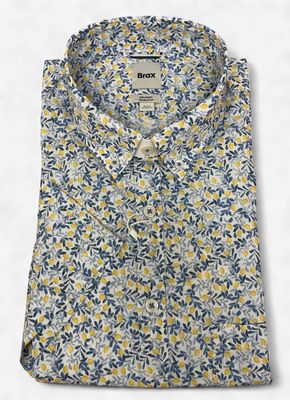 Brax DanP SS Floral Shirt 74-0034