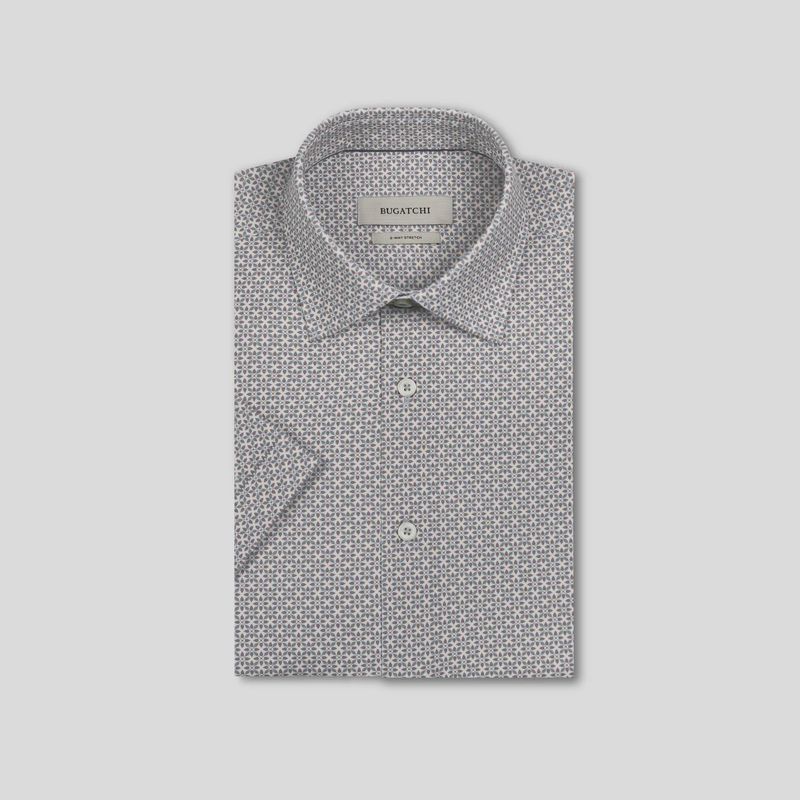 Bugatchi Miles Shark Mosaic Short Sleeve JF9262F40