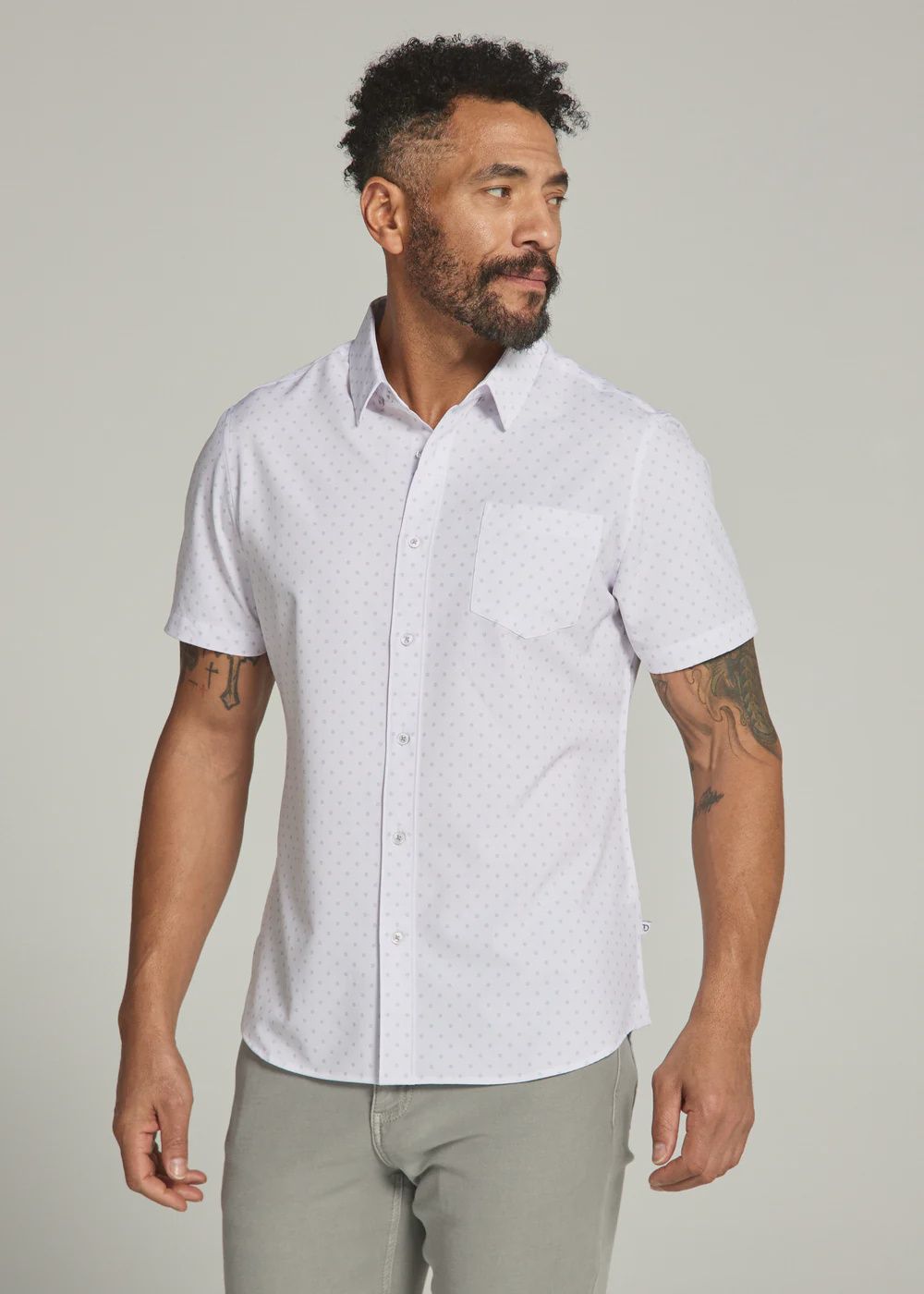 7Diamonds Gareth Seersucker Stretch Short Sleeve Shirt SMK-7880
