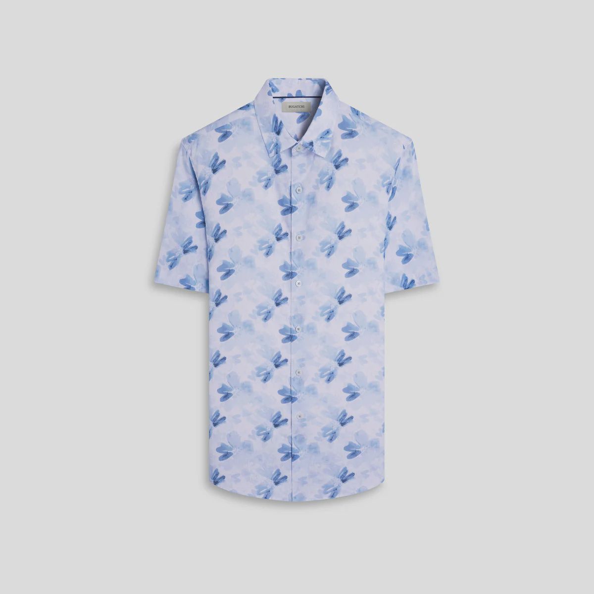 Bugatchi Orson Watercolor Floral Short-Sleeve Shirt JS5027S52S