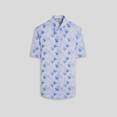 Bugatchi Orson Watercolor Floral Short-Sleeve Shirt JS5027S52S