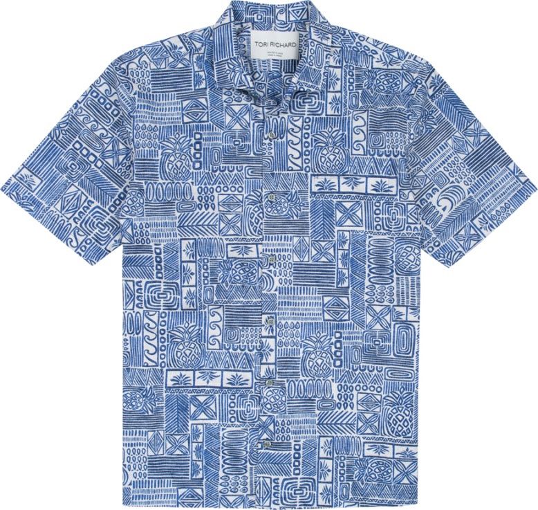 Tori Richard Hospitality Cobalt S/S Shirt 1956M0324