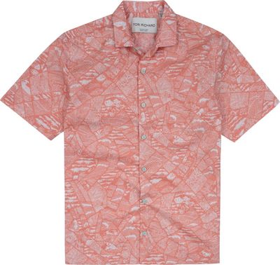 Tori Richard Kintsugi Coral S/S Shirt 1956M0355