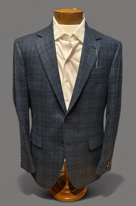 Coppley Teal Plaid Sport Coat 20689