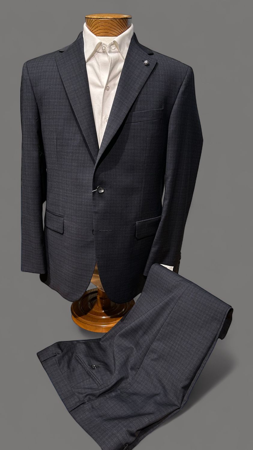 Jack Victor Black &amp; Blue Check Suit 3262163