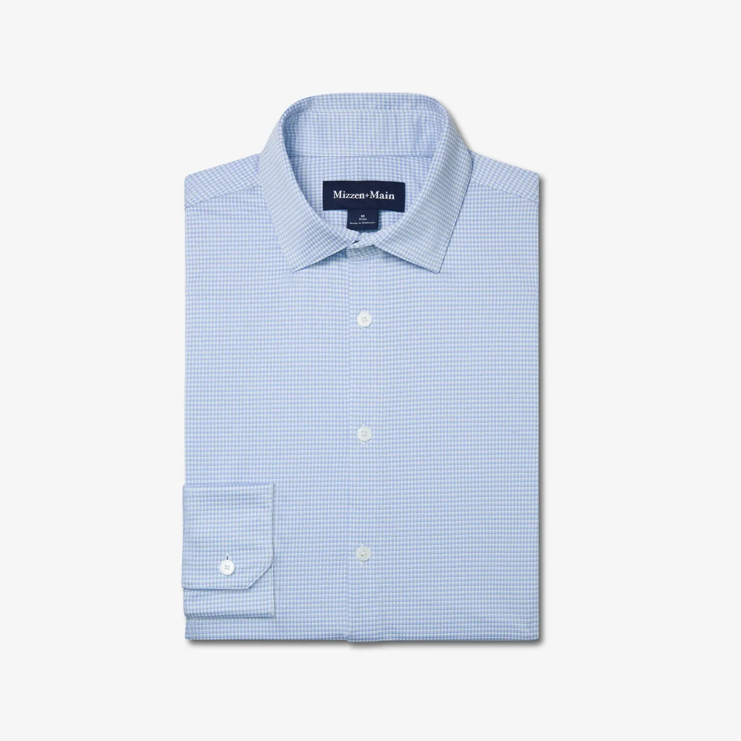 Mizzen + Main Halyard Cloud Blue Peter Gingham Dress Shirt TBU45-CPG