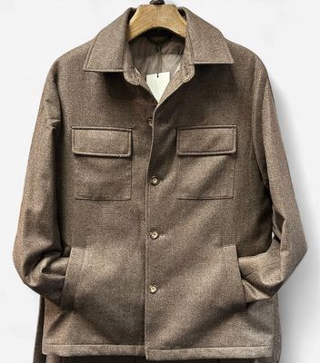 Ketroy Wool Button Brown Jacket DKM-2080