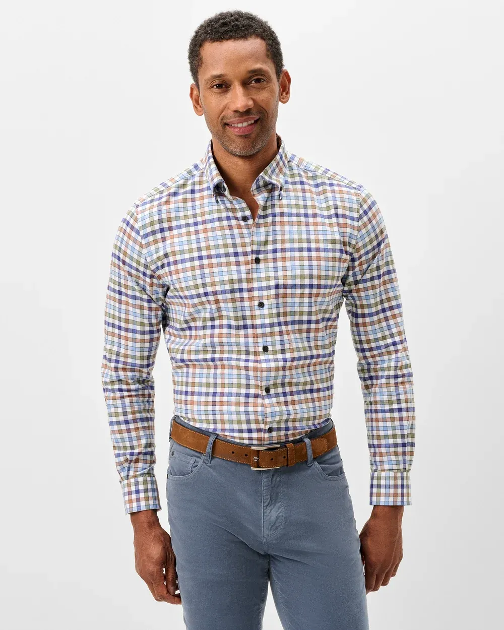 Johnnie-O Performance Flannel Cedar Check JMWL102290
