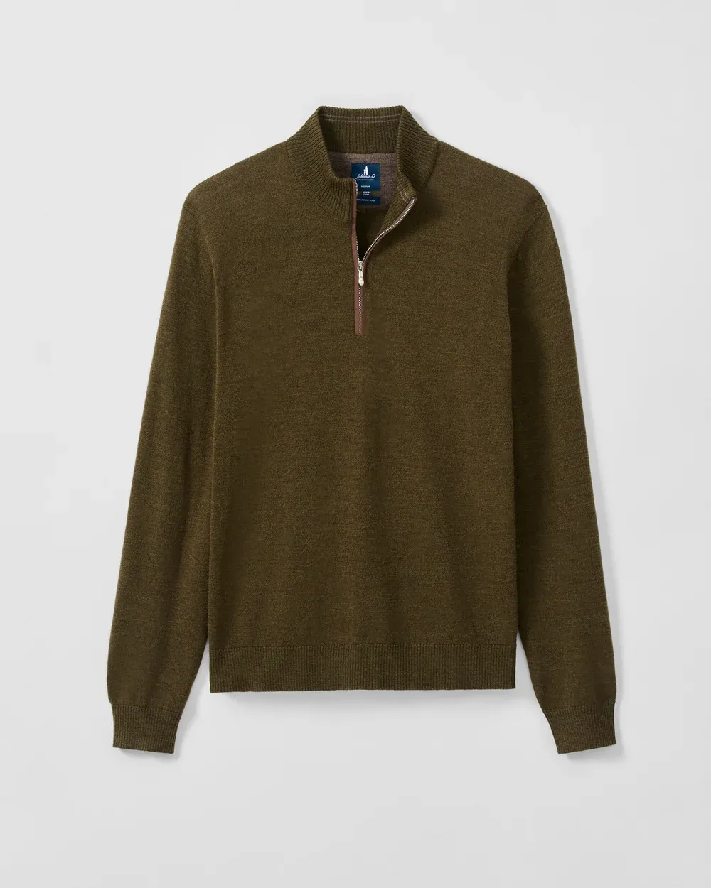 Johnnie-O Raynor Merino 1/4 Zip Sweater JMSW100250, Color: Mallard, Size: M