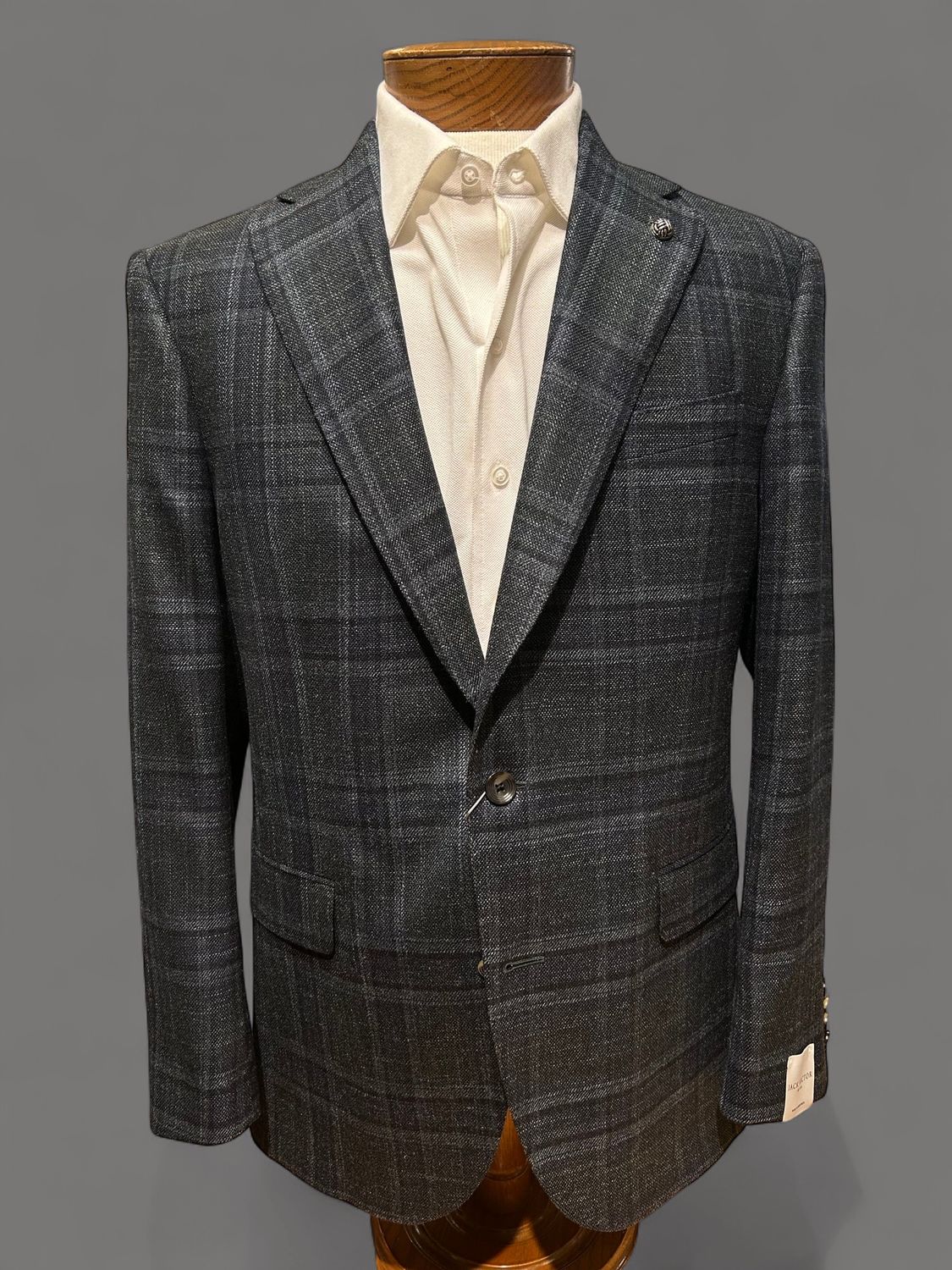 Jack Victor Century Green &amp;  Blue Plaid Sport Coat JVC16041