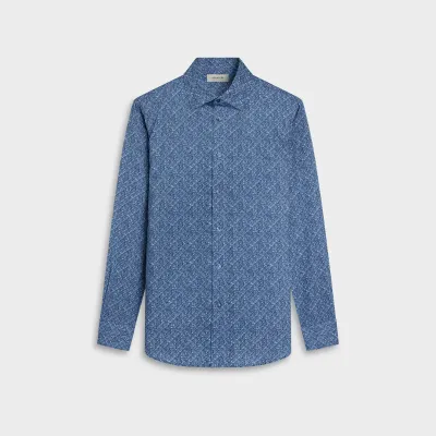 Bugatchi Alvin Blue Floral Shirt KS3062L80S