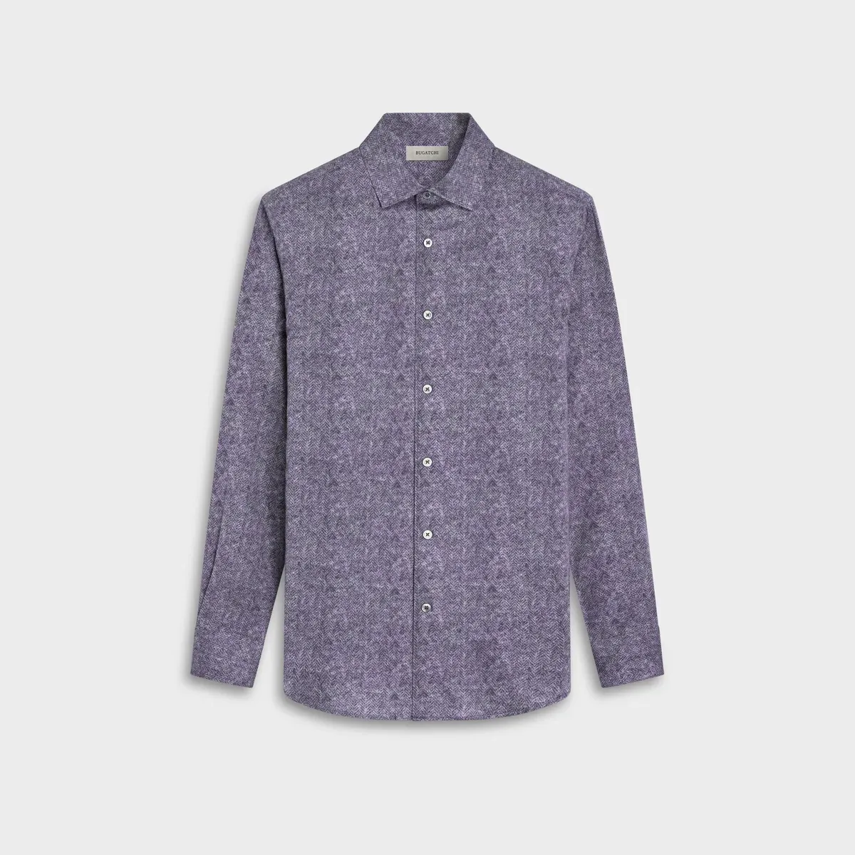 Bugatchi Alvin Anthracite Herringbone Shirt
