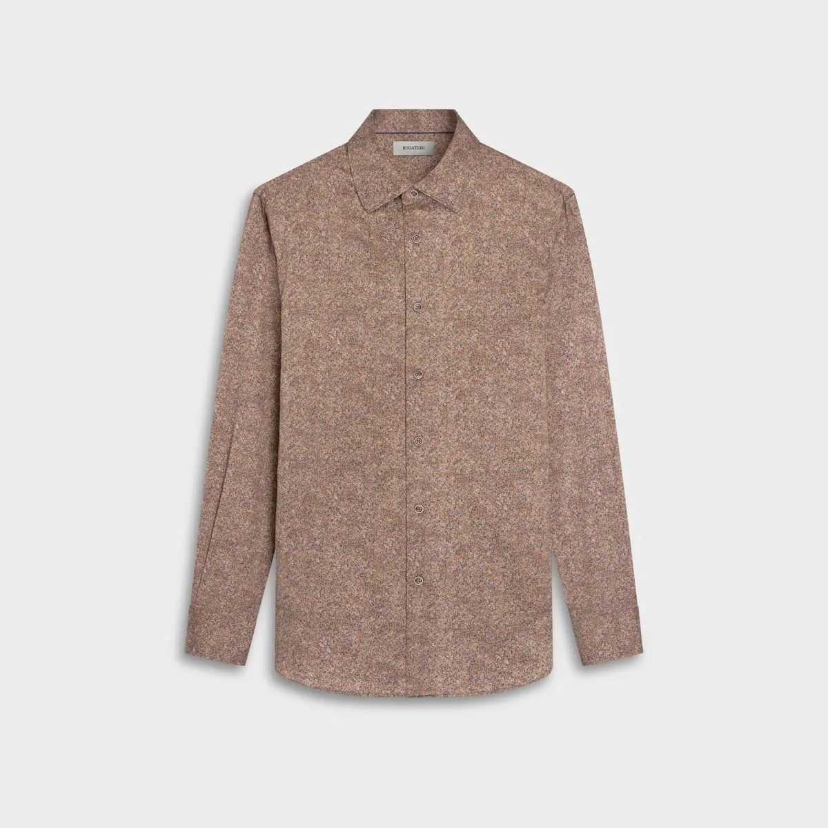 Bugatchi Julian Sienna Leaf Print Shirt