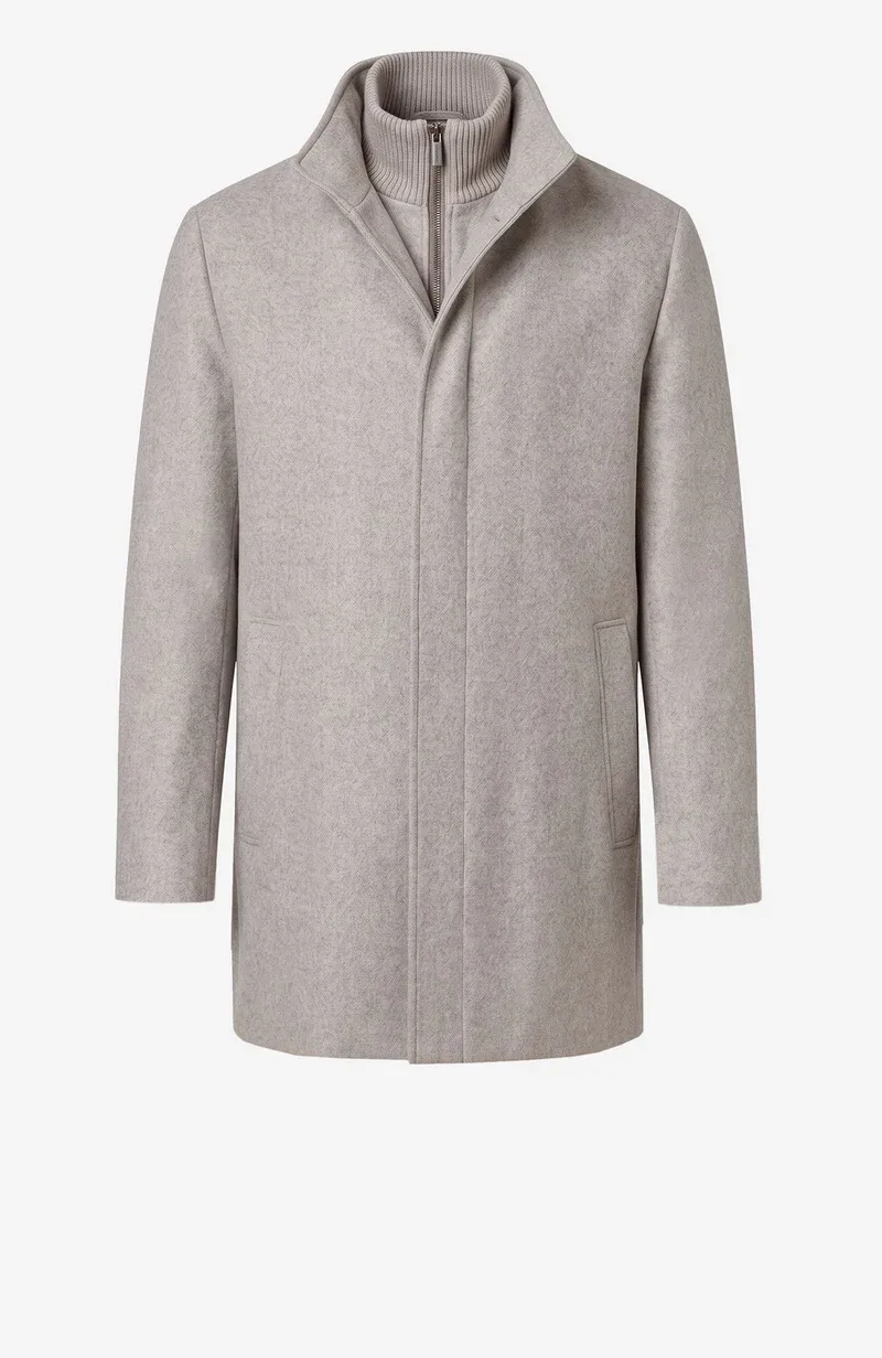 Cardinal of Canada Mont-Royal Wool &amp; Cashmere Car Coat, Color: Taupe, Size: M