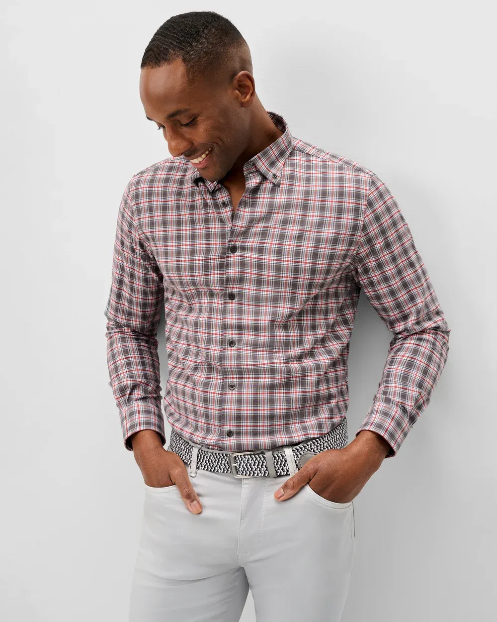 Johnie-O Flannel Button Down Shirt - Lane Forest Pane