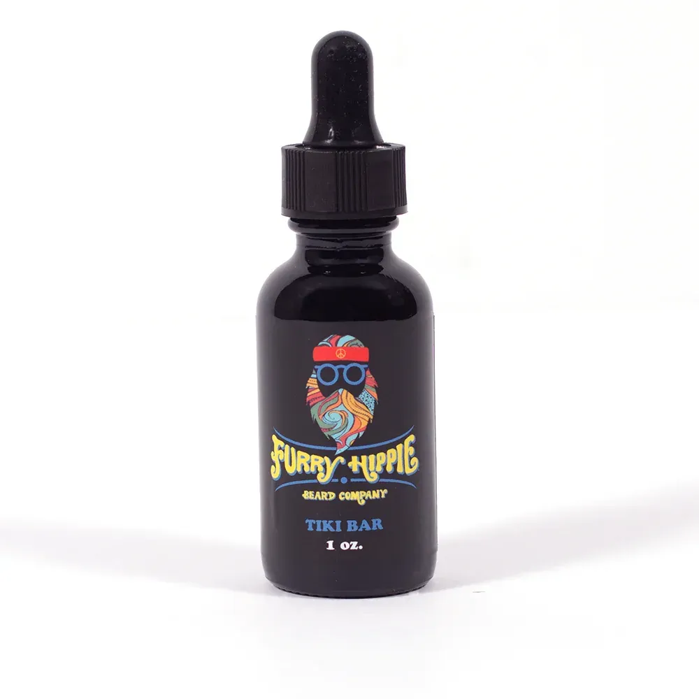Furry Hippy Beard Co. 1oz TIKI BAR Beard Oil Drops