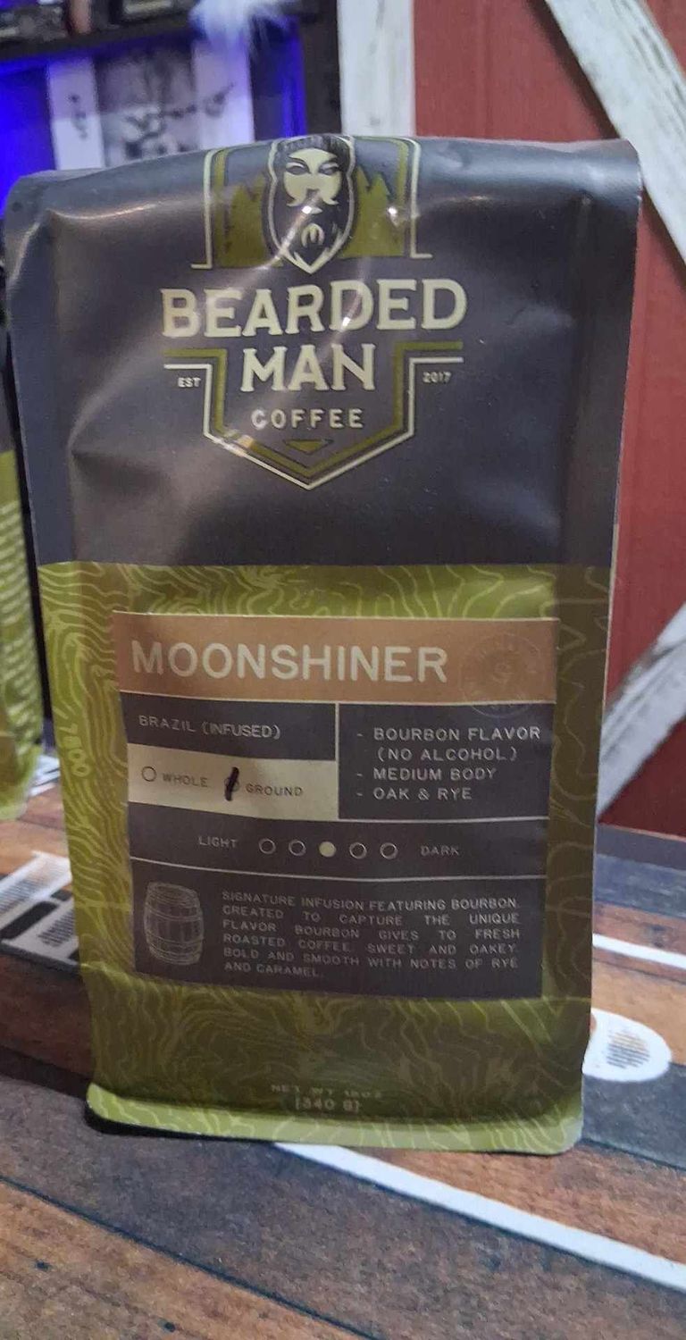 Bearded Man Coffee Moonshiner Blend; A Fine, Fine Selection 12oz